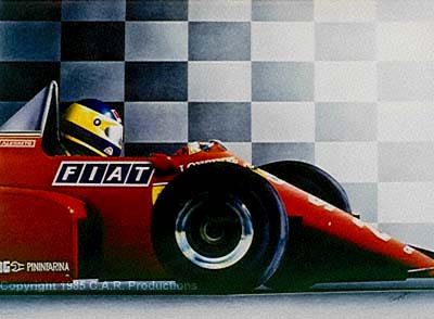 Alboretto driving for Ferrari
