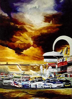 1997 Australian Racing Drivers Club Amscar Series Poster 