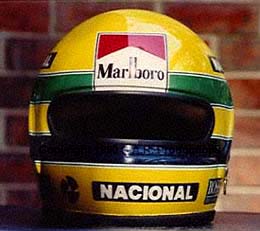 Front view - Replica of Ayrton Senna's 1988 Helmet