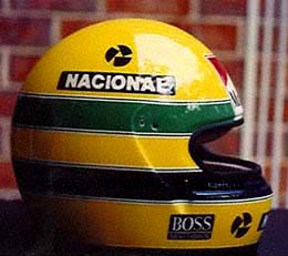 Side view - Replica of Ayrton Senna's 1988 Helmet