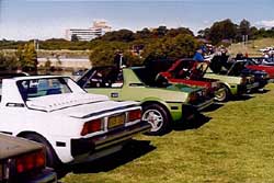 A fine row of X1/9s