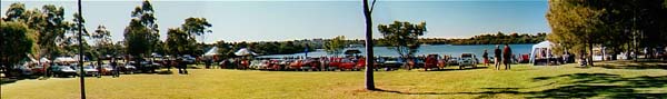 Panoramic view of Fiats!