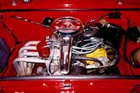 The engine bay